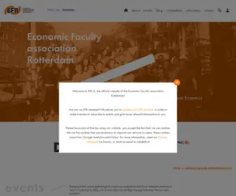 EFR.nl(Recognised school association of the Erasmus School of Economics) Screenshot