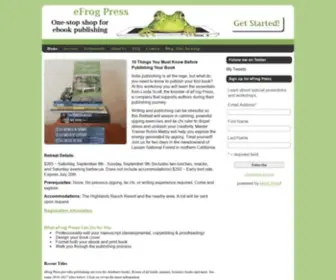 Efrogpress.com(Ebook publishing services) Screenshot