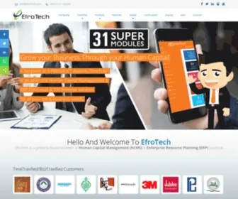 Efrotech.com(# 1 ERP HRMS & CRM Software Company in Pakistan) Screenshot