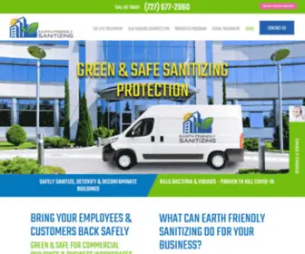 Efsanitizing.com(Earth Friendly Sanitizing) Screenshot