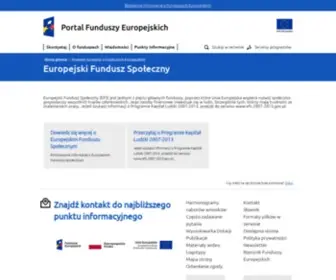 EFS.gov.pl(Program Kapitał Ludzki) Screenshot