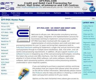 EFT-Pos.com(UK Credit and Debit Card Systems) Screenshot