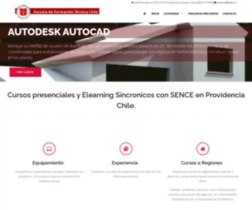 Eftec.cl(Cursos Presenciales en Providencia Chile) Screenshot