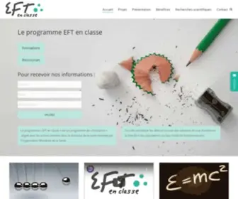 Eftenclasse.com(Le programme EFT en classe Formations Ressources Pour recevoir nos informations) Screenshot