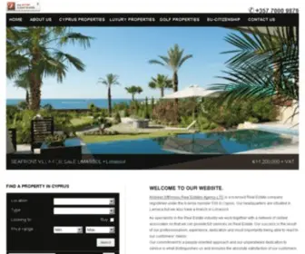 Efthimiouestates.com(Properties for sale in Cyprus) Screenshot