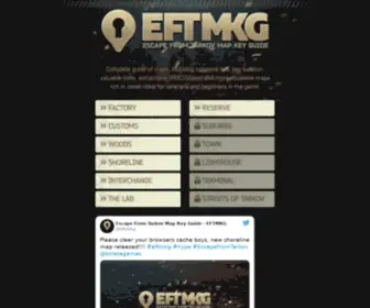 EFTMKG.com(Map Key Guide) Screenshot