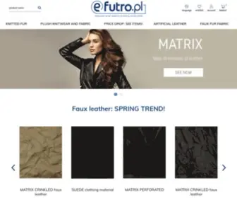 Efutro.com.pl(Profesjonalny skład fabryczny materiałów futrzanych i skór) Screenshot