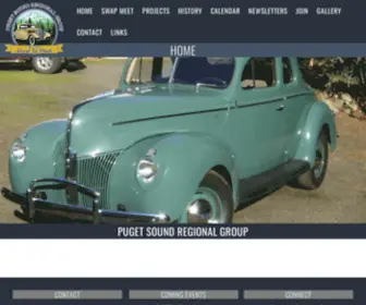 EFV8PSRG.org(Puget Sound Region Early Ford V8 Owners Club) Screenshot