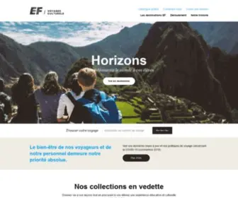 Efvoyages.ca(Voyages scolaires et culturels) Screenshot