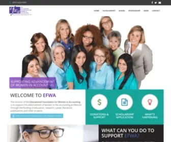 Efwa.org(The Educational Foundation for Women in Accounting) Screenshot