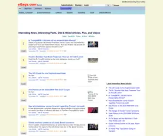 Egags.com(Interesting news facts articles odd weird funny jokes videos images pictures) Screenshot