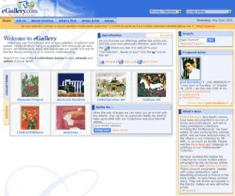 Egallery.com(The Electric Gallery) Screenshot