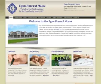 Eganfuneralhome.com(Egan Funeral Home) Screenshot