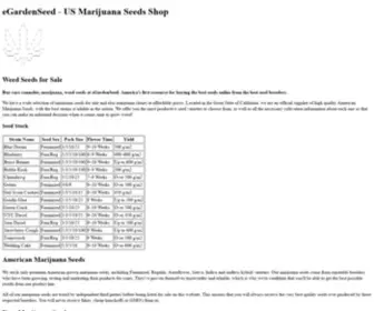 Egardenseed.com(Organic Garden Seeds for Sale) Screenshot