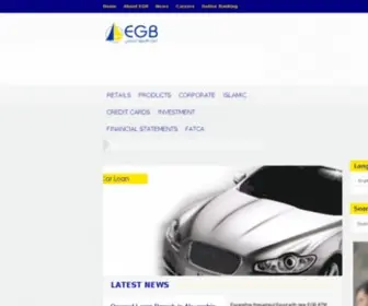 Egbbank.com.eg(Egyptian Gulf Bank) Screenshot