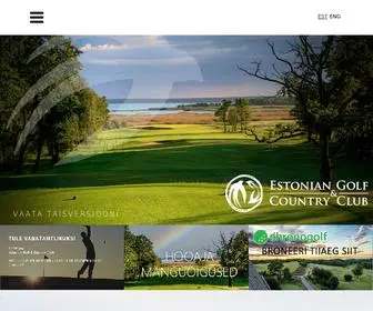 EGCC.ee(Estonian golf & country clubis on kaks täismõõtmetes väljakut) Screenshot