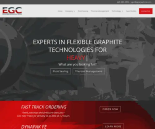 EgcFlexiblegraphitesolutions.com(Flexible Graphite Technologies for Fluid Sealing and Thermal Management) Screenshot