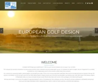 EGD.com(European Golf Design) Screenshot