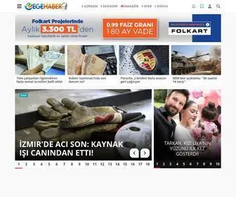 Egehaber.com(Türkiye'nin en çok okunan bölgesel haber sitesi) Screenshot