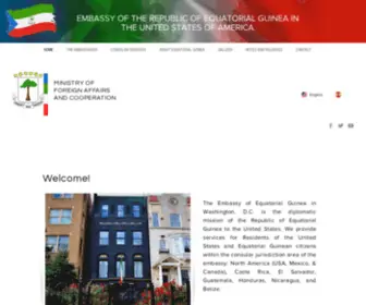 Egembassydc.com(Equatorial Guinea Embassy USA) Screenshot