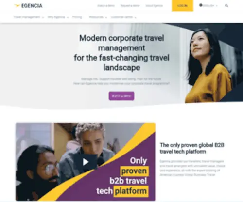 Egencia.be(Corporate Travel Management) Screenshot