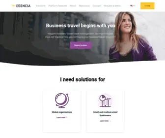 Egencia.com(Corporate Travel Management) Screenshot