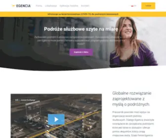 Egencia.pl(Usługi i Rozwiązania w Zakresie Zarządzania Podróżami Służbowymi w Przedsiębiorstwie) Screenshot