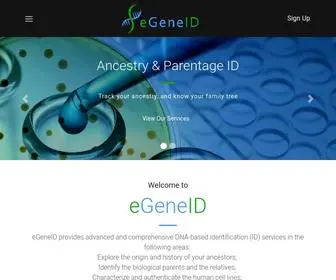 Egeneid.com(eGeneID) Screenshot