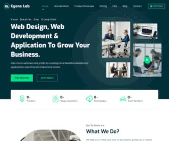 Egenslab.com(A Revolution In Modern Web Development Company) Screenshot