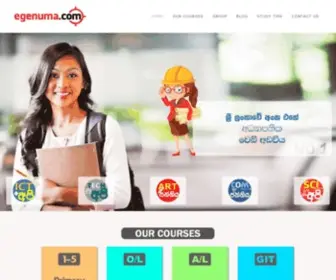 Egenuma.com(Sri Lanka Biggest Ict Web Site) Screenshot
