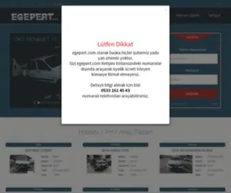 Egepert.com(Egepert Hasarlı Araç Pazarı) Screenshot