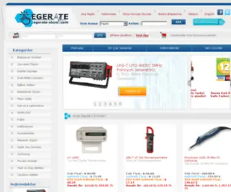 Egerate-Store.com(EgeRate Elektronik Test ve Ölçüm Cihazları Online Alışveriş Sitesi) Screenshot