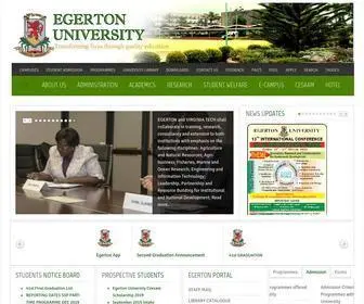 Egerton.ac.ke(Egerton University) Screenshot