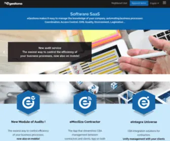 Egestiona.com(Software SaaS) Screenshot