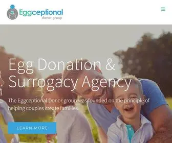 Eggceptionaldonors.com(Egg Donation Agency) Screenshot