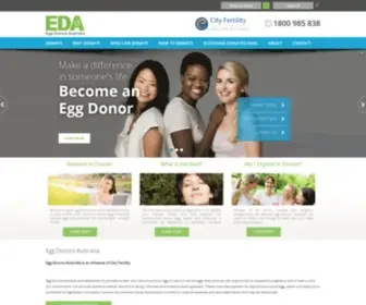 Eggdonorsaustralia.com.au(Egg Donors Australia) Screenshot