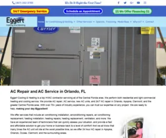 Eggertcoolingandheating.com(AC Service) Screenshot