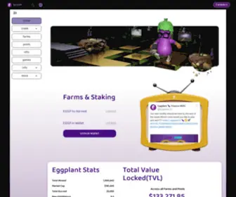 Eggplant.fi(Eggplant Finance) Screenshot