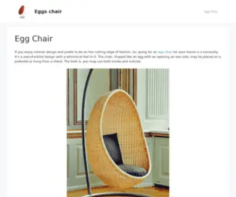 Eggschair.com(Egg Chair) Screenshot