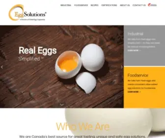Eggsolutions.com(Canada’s largest further egg processor committed to providing safe) Screenshot