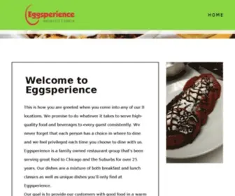 Eggsperiencecafe.com(Eggsperience Cafe) Screenshot