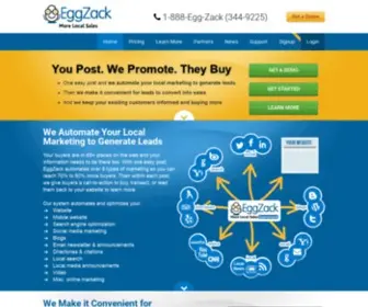 Eggzack.com(The Automated Local Marketing Solution) Screenshot