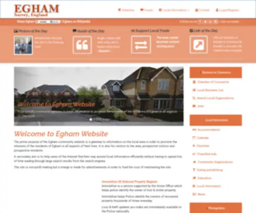 Egham.org.uk(Egham) Screenshot