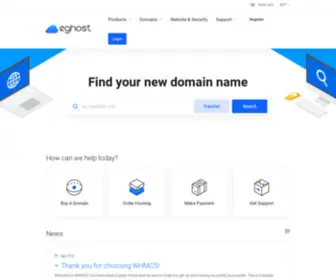 Eghost.net(Portal Home) Screenshot