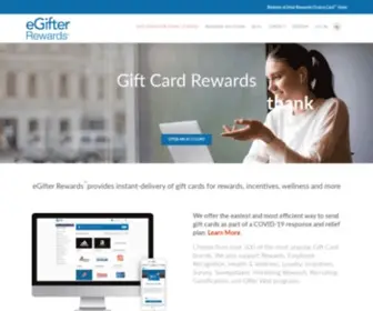 Egifterrewards.com(The eGifter Digital Rewards & Incentives Platform) Screenshot
