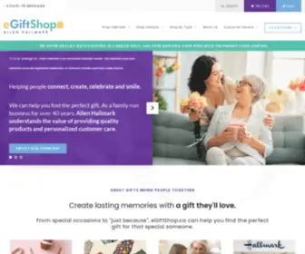 Egiftshop.ca(Allen Hallmark) Screenshot