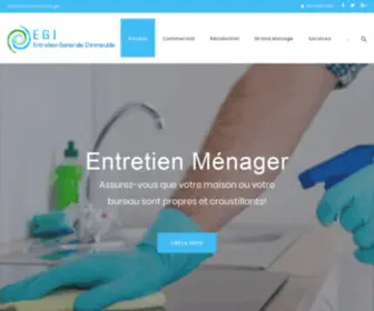 Egimenage.ca(Entretien ménager résidentiel et commercial) Screenshot