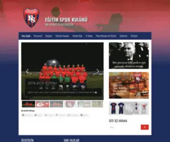 Egitimspor.com(Ana sayfa • Eğitim Spor Kulübü) Screenshot