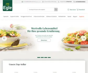 Egle.de(Gesunde Ernährung mit den richtigen Lebensmitteln) Screenshot