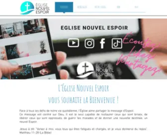 Eglisenouvelespoir.fr(Eglise Nouvel Espoir) Screenshot